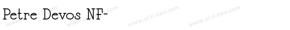 Petre Devos NF字体转换